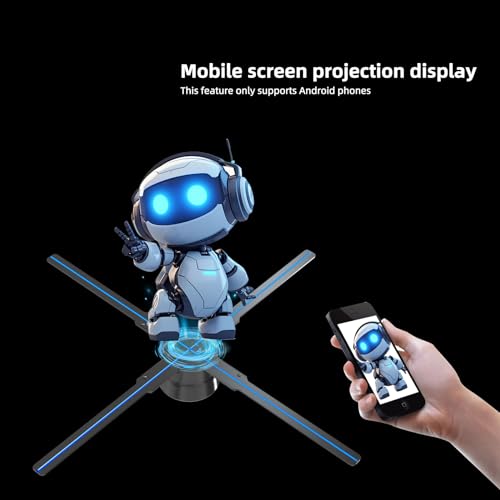 3DHologramFan 18.1" 528 LED Hologram Display Fan, WiFi & APP Control, Bluetooth, Remote, 2000cd/m² Brightness, 1500 3D videos Hologram Advertising Display for Business Store,Exhibition,festival,Retail by hologram - Image 4