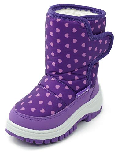 Girl snow boots for girls toddler little kid size Cold Weather Winter Warm Waterproof Outdoor Warm Faux Fur Lined Shoes (Toddler/Little Kid) - Main Image