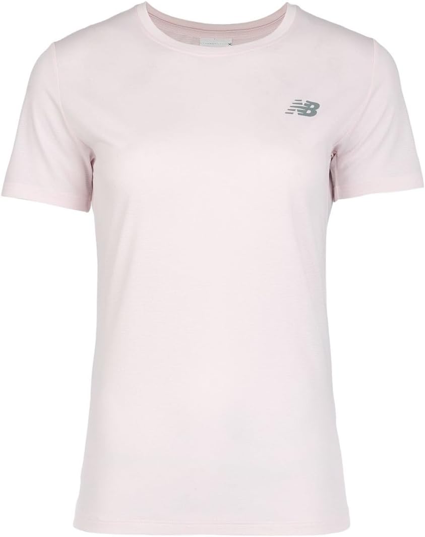 New Balance Women's Sport Short Sleeve, Pink Granite, Medium
