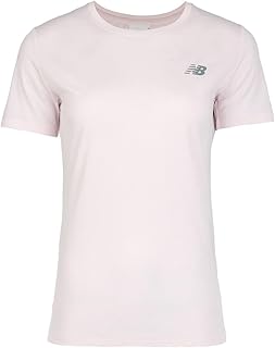 New Balance Women's Sport Short Sleeve, Pink Granite, Medium