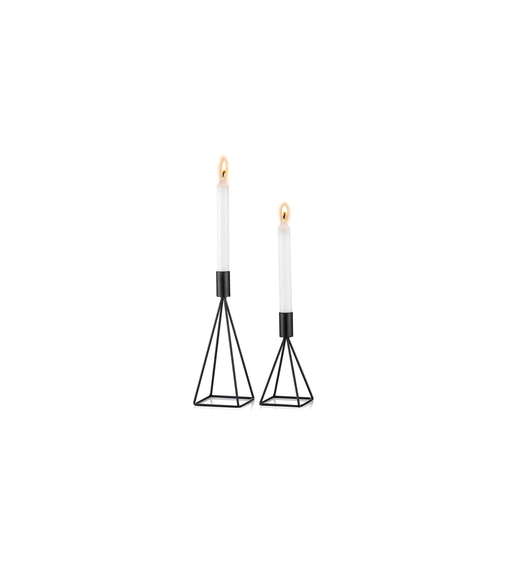 Kerzenständer, Kerzenhalter für den Tisch, konische Kerzenständer, Tafelaufsatz für den Tisch, Heimdekoration, 2 Stück, Teelicht, Candlelight Dinner