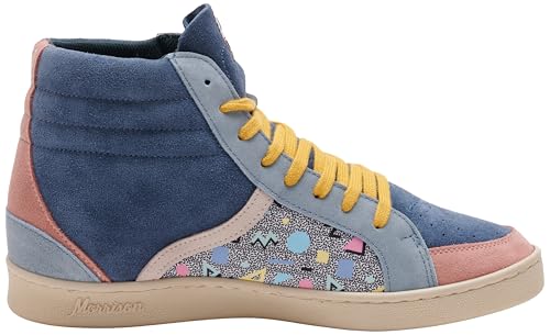 Sneaker Morrison Mixte Phoenix en toile colorée et daim véritable style rétro
