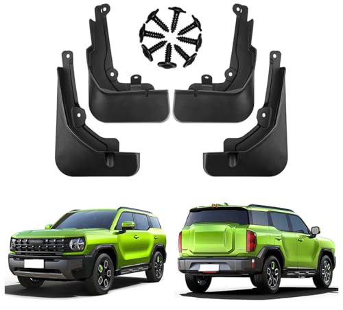 Image of Mud Flaps Mud Guards Fit for 2024- HAVAL H3, Front & Rear Mud Splash Guards Accessories - 4 Pc, Black