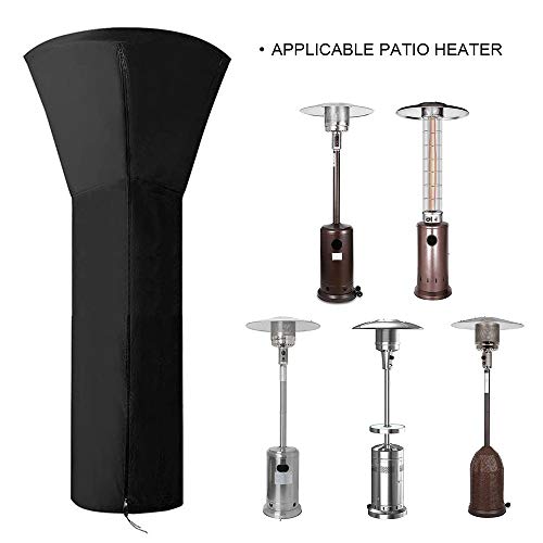 image for UNAOIWN Patio Heater Cover Waterproof with Zipper and Shortage Bag, 21