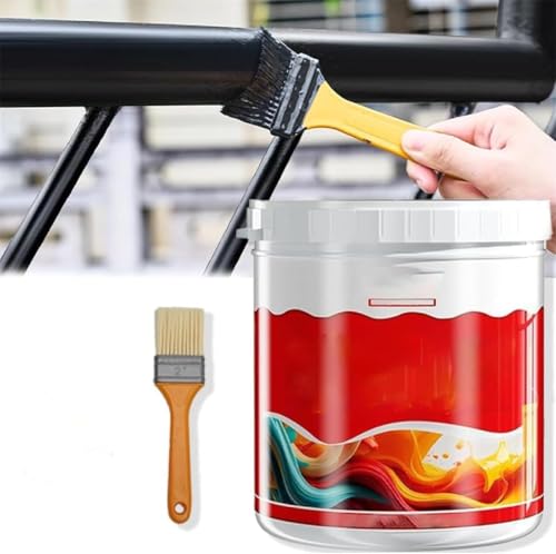 Gokame Metal Rust Removal & Renovation Paint, 500g Water-Based Rust Remover for Metal, RustFixing Refurbished Pain, MetalRustRemoval and Renovation Paint (Black)