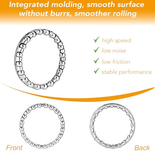 VANSIHO 5/32\" x 20 Balls Bike Headset Bearings for Smooth Steering and Enhanced Performance,4pcs bicycle ball bearing for MTB Bike 1-1/8\" Headset Bearings Caged