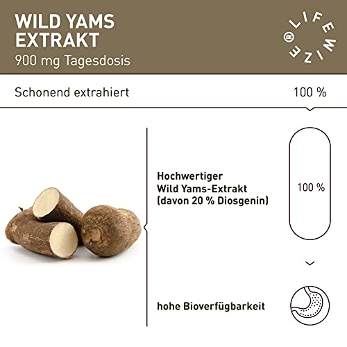 Yamswurzel Kapseln von LifeWize – Hochdosierte Naturprodukte