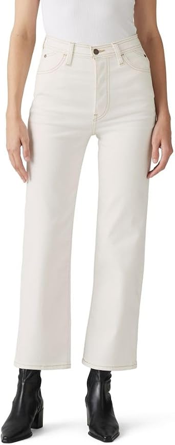 Levis Womens Riveted Ribcage Straight Ankle Jeans