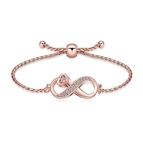 AIWENXI Pulsera de urna para cenizas Infinity pulsera para mujeres niñas circonita cúbica cremación Keepsake joyas regalo pérdida seres queridos para humanos, 22 cm, Acero inoxidable