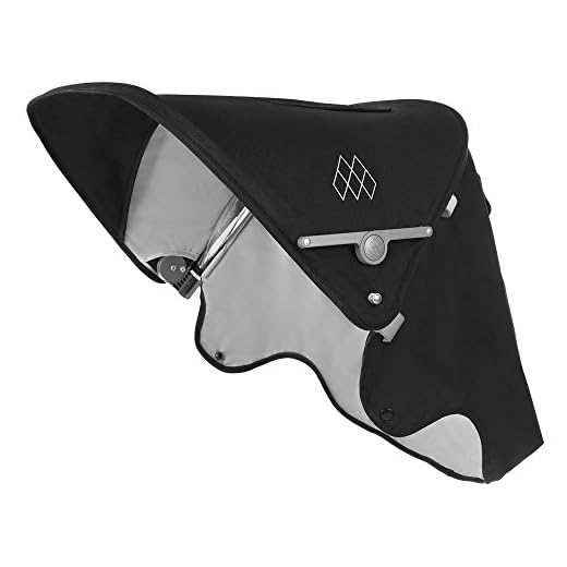 Maclaren Techno XLR Capucha Extensible UPF50 + / Impermeable que se adapta a los Buggies Techno XLR, Negro