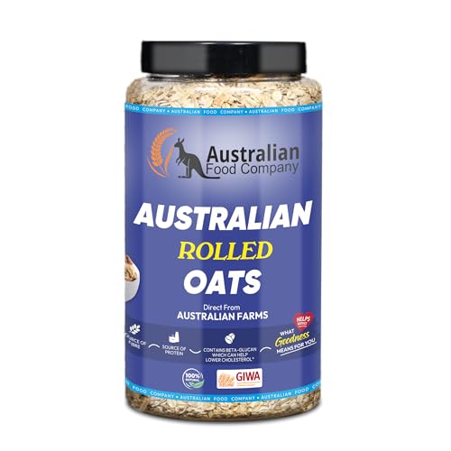 Image of Australian Food Company Rolled Oats (1.2 Kg)| High Protein, High Fiber (Beta-Glucan) |100% Australian Origin| Whole Grain Breakfast Oats | No Added Sugar
