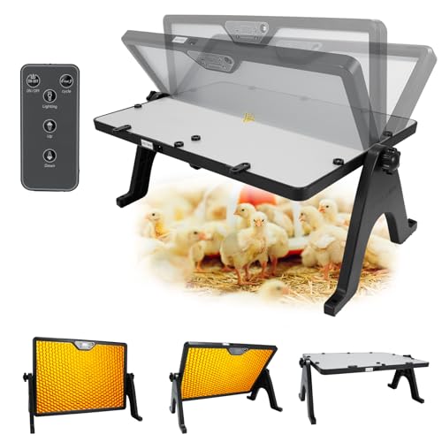 180W Radiant Chicken Coop Heater Energy-Efficient Winter Heating Safer Alternative to Brooder Lamps Heater with 2 Heating Plates for Chick Kitten Puppy Pets Animals