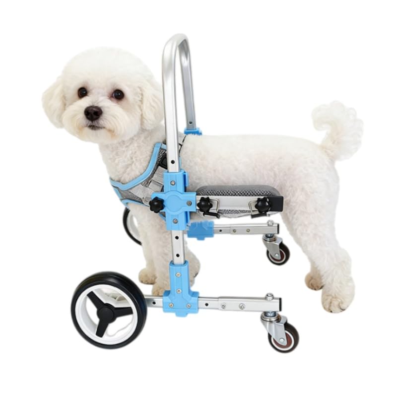 Amazon.co.jp: 犬用車椅子 前足サポート 4輪歩行補助器 高さ・幅調整