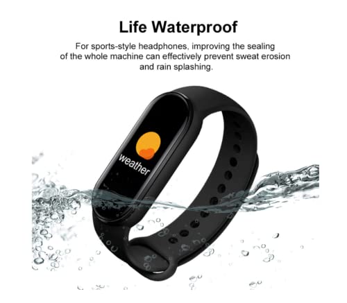 M6 Fitness Smart Watch Fitness Tracker With Step Counter/Calories/Stopwatch, Heart Rate Monitor, Sleep Tracker, Smartwatch, Pedometer For Women Men Kids (Black) #TOP1