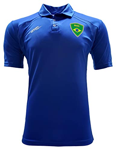 Arza Sports Brazil Polo Shirt para Hombre Color Azul miniatura 1