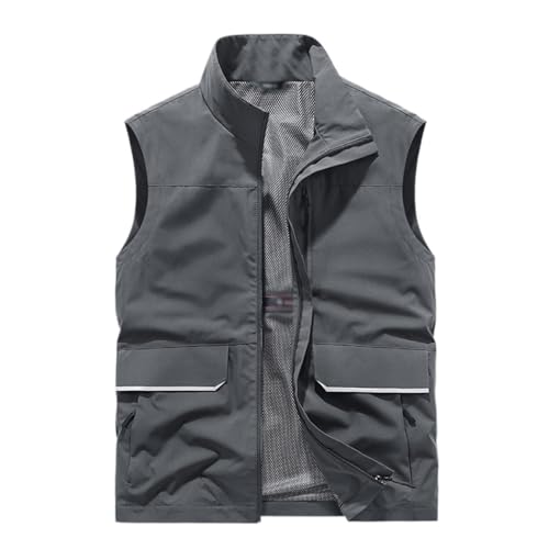 Ropa de trabajo de pesca fina AOYANMI: chaleco multibolsillo para evitar cargar mochilas pesadas