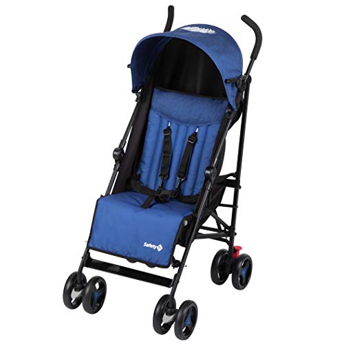Safety 1st Rainbow Silla de Paseo ultraligera pesa solo 6,6 kg, Plegable y compacta, Reclinable de multi posiciónes, reposapiés adjustable, color blue Chic