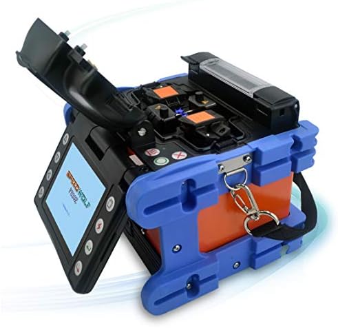 SPEEDWOLF Mini Core to Core Alignment Optical Fiber Fusion Splicer With SOC Holder,3.6" LCD FTTH Auto Optical Fiber Splicing Machine for SM/MM/DSF/NZDSF/ED Fibers with Fiber Cleaver 4in1&6xElectrodes