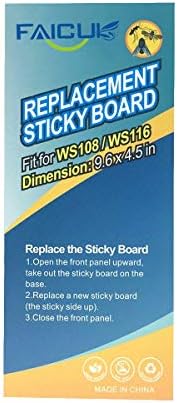Trapro Replacement Glue Board for WS108 Wall Sconce Fly Light Trap - Pack of 10