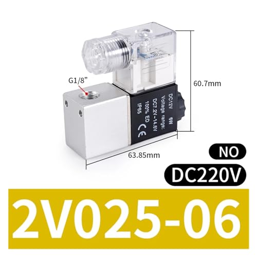 Électrovanne 1/8 eau et gaz pour automatisation domotique 24V