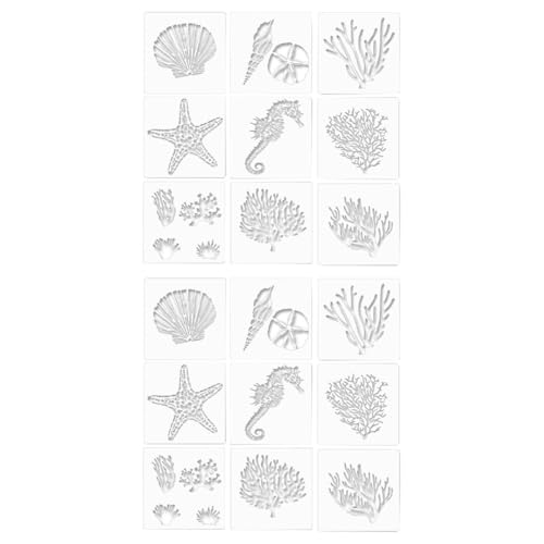 Plantillas de dibujo LALAFINA de plástico PET con moldes huecos creativos para manualidades DIY