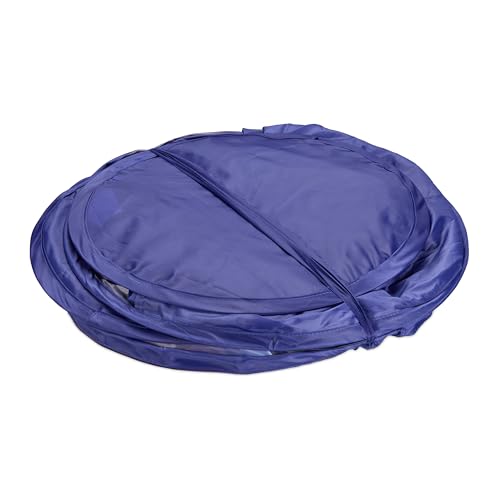 Relaxdays Bettzelt Kinder, BxT: 220x79 cm, Weltall-Design, Betttunnel für Kinderbett, Pop-up-Funktion, Betthöhle, bunt