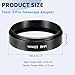 PATIKIL 10mm Telescope Extension Tube, 2Pcs M48 x 0.75mm on Both Sides Aluminum Alloy Lens Adapter Ring Extension Tube for Camera Eyepiece Telescope Accessory, Black