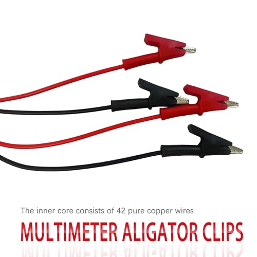 Image of 2PCS Alligator Clips with Wires, 3.3Ft Double-Ended Electrical Alligator Clips