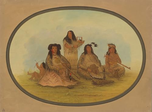 Toile indiens chef sioux George Catlin décoration murale pour grand salon moderne