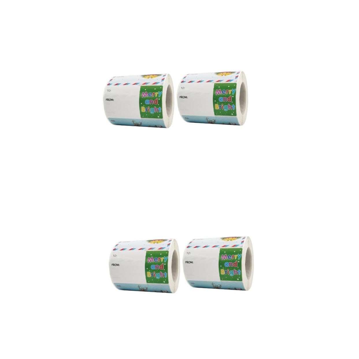 NUOBESTY 2 Set Adesivi Natalizi Adesivi Per Etichette Alimentari Etichette Adesive Decalcomanie Per e Natalizie Vacanza Adesivo Sigillante io 2 * 2