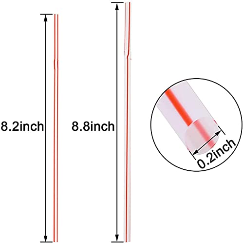 TubxVin 200 stuks bubble thee bekers stro dikke kinderen rietjes kleurrijke drinkrietjes,bonte herbruikbare rietjes… - Afbeelding 4