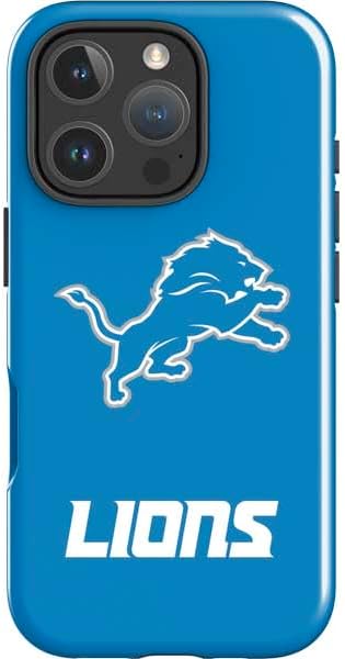 Skinit Impact Phone Case Compatible with iPhone 16 Pro Max - Officially Licensed NFL Detroit Lions Vintage Design