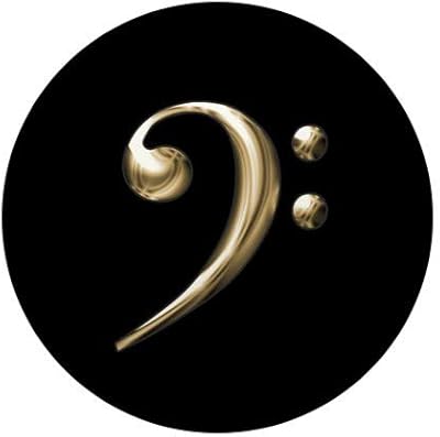 CafePress Gold Bass Clef 1