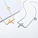Collier Battement de coeur tour de cou pour femmes bijoux délicats en acier inoxydable 316L plaqué or ECG - 3