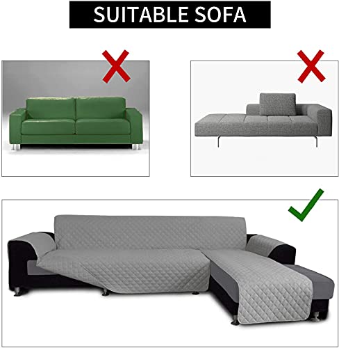 Jiabolang Couch Slipcover L Shape Sofa Cover Sectional Couch Chaise Lounge Cover Reversible Sofa Cover Furniture Protector Cover For Home Décor #TOP5
