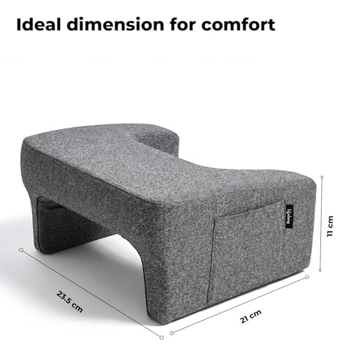 Image of Lifelong Lap Desk Foam Pillow with Comfort Cushioning | Laptop Desk for Sofa, Bed & Floor | Ergonomic Computer Table with Arm Rest | Portable Work Desk for Study, Writing, Reading & Gaming (LLEDP09)
