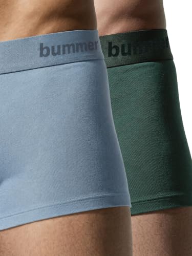Image of Bummer Men's Premium Cotton Underwear | Fine Combed Cotton with Elastane for Stretch | Ultra Breathable Innerwear | Soft Fabric & No-Roll Waistband | Printed Trunks & Inner Combo for Men