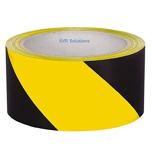 SVR - Zebra Tape Floor Marking Tape, Yellow And Black Hazard Warning Tape For Safety And Visibility, Strong And Best Industrial Floor Tape (Yellow And Black, 2 Inch X 65 Mtr Lenth Pack 1) (B0845QLDBY) Amazon Price History, Amazon Price Tracker