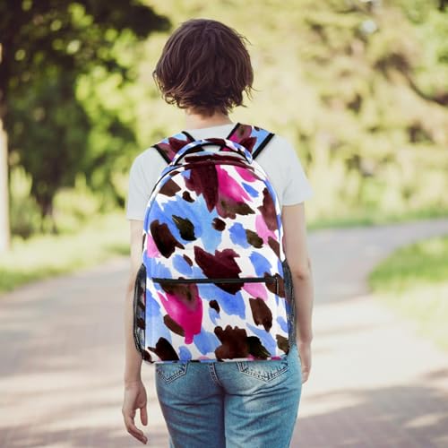 Sac à dos scolaire multicolore confortable pour collège et travail