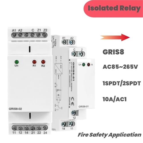 Relais isolé GRIS8 10A module de commutation anti-parasite AC85V-265V