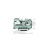  Wago 2016-7111 Elektrischer Terminalblock (12 mm, 69 mm, 38,1 mm, 250 V), Grau