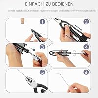 Drahtwirbelzange, Fydun 9 Zoll Luftfahrtindustrie Sicherungs Drahtzange Zwirn Kohlenstoffhaltigem Stahl Twister Locking Twist – Ansicht 5