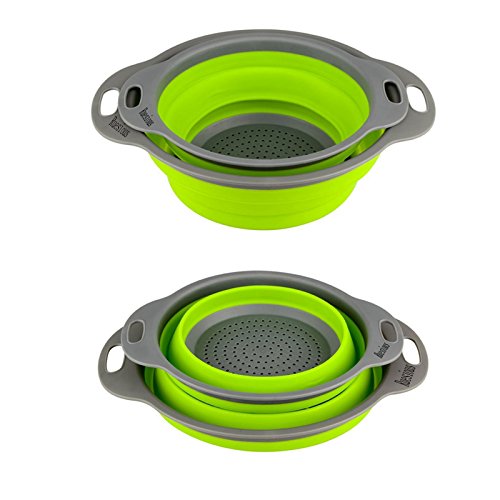 Ruesious 2 Set di scolapasta collassabile