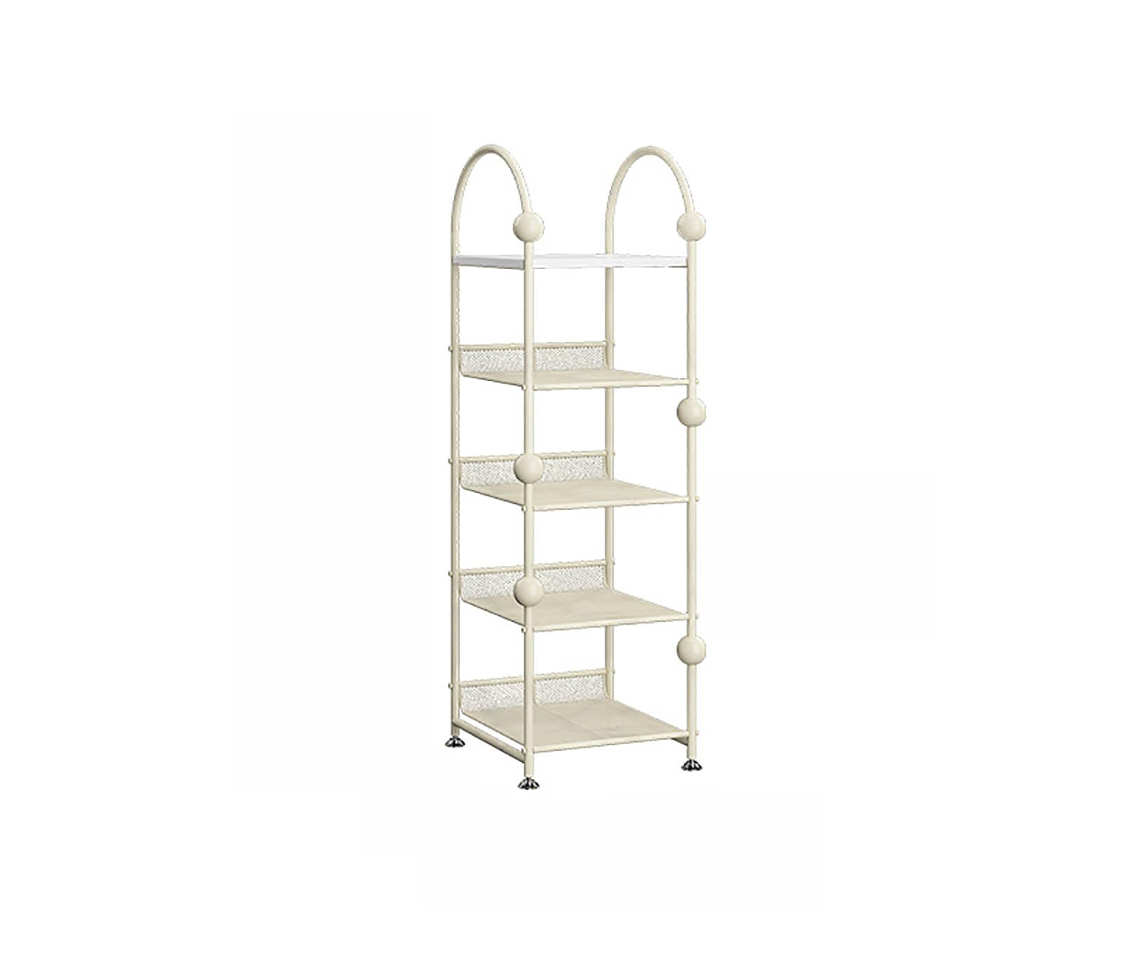 Meuble à chaussures pour couloir étroit, étagère métallique multicouche pour entrée ordonnée