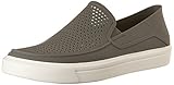 crocs Men's Citilane Roka Slip-On Flat, Smoke/White, 5 M US