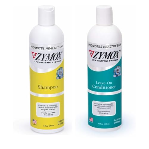 Zymox Veterinary Strength Enzymatic Shampoo Yellow Packs:Shampoo and Conditioner Set