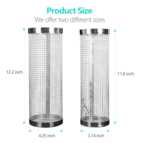 2 Pack Underground Worm Composting Bin with Gardening Gloves - Small Round Metal Stainless Steel Composter for Family Garden, Outdoor Compost Bins (2) - Image 2
