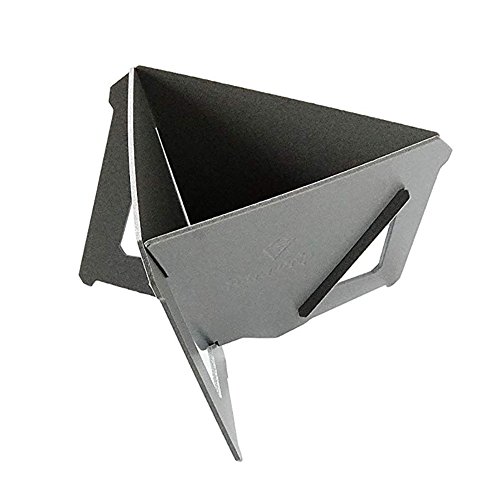 Munieq Tetra Portable Coffee Drip, Stores Flat, 3.5 Cups, Gray, Plastic Style #TOP7