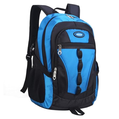 Travel Backpack Anti Theft Rucksack Nylon Waterproof Sports Backpack Mountaineering Backpack Ergonomic Backpack Hiking (Blue,18.×13×8inch)