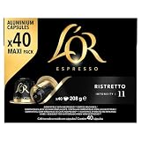 L'Or Espresso Café – 40 Kapseln Ristretto Intensität 11 – kompatibel mit Nespresso®